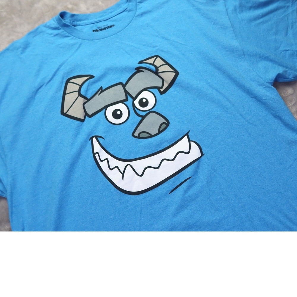 Disney Pixar Monsters Inc Sulley‎ Face Graphic T Shirt Mens 2XL Blue